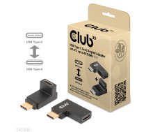 CLUB3D USB Type-C Gen2 leņķveida adapteru komplekts no 2 līdz 4K120Hz M/F