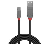Lindy 0,2 m USB 2.0 A–Micro-B kabelis, Anthra Line