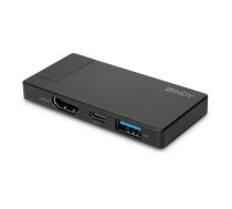 Lindy DST-Micro Wired USB 3.2 Gen 1 (3.1 Gen 1) Type-C Black