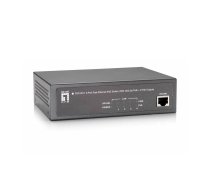LevelOne 5 portu ātrā Ethernet PoE slēdzis, 802.3at/af PoE, 4 PoE izejas, 65 W