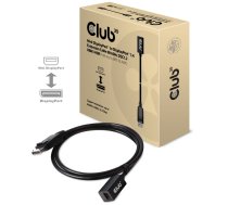 CLUB3D Mini DisplayPort 1.4 līdz DisplayPort pagarinātāja kabelis 8K60Hz DSC 1.2 HBR3 HDR divvirzienu F/M 1m/3.28ft