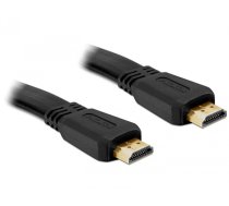 DeLOCK 82669 HDMI kabelis 1 m HDMI Type A (standarta) Melns