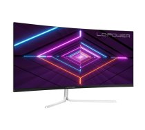 LC-Power LC-M34-UWQHD-100-C-V3 datora monitors 86,4 cm (34") 3440 x 1440 pikseļi UltraWide Quad HD LCD balts