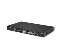 Edimax GS-5424PLC V2 tīkla slēdzis Pārvaldīts Gigabit Ethernet (10/100/1000) Power over Ethernet (PoE) 1U melns