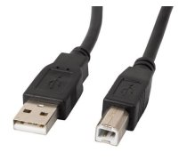 Kabelis USB-A (M) -> USB-B (M) 2.0 1.0M melns PRĀMS