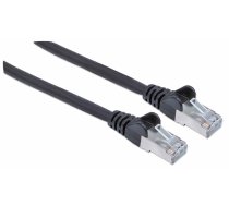 Intellinet tīkla patch Cable, Cat5e, 2m, melns, CCA, SF/UTP, PVC, RJ45, apzeltīti kontakti, bez aizķeršanās, booted, mūža garantija, daudzslāņu maisiņš