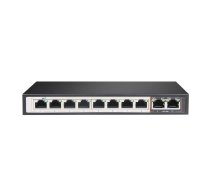 Slēdzis Perses 8X EX-SG1008PE 10/100 / 1000M TX PoE AT/AF, 2X GE SFP Full Gigabit PoE