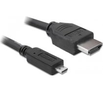 DeLOCK 3m HDMI HDMI kabelis HDMI A tips (standarta) HDMI D tips (mikro) Melns