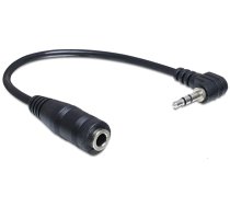 DeLOCK 65397 audio kabelis 0,14 m 2,5 mm 3,5 mm melns
