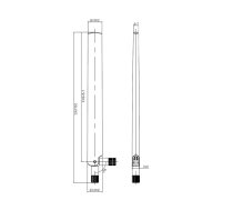 DeLOCK 88900 tīkla antena Daudzvirzienu antena RP-SMA 6 dBi