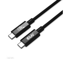 CLUB3D USB4 Gen2x2 Type-C divvirzienu kabelis 4K60Hz, datu pārraide 20Gbps, PD 240W(48V/5A) EPR M/M 2m