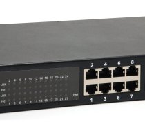 LevelOne 24 portu Gigabit PoE slēdzis, 802.3at/af PoE, 150 W