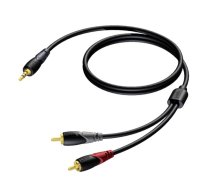 3,5 MM domkrata vīrieša STEREO -2 X RCA/CINCH MĀRĪGS 3 M