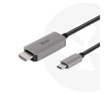CLUB3D USB Gen2 Type-C līdz HDMI 4K120Hz 8K60Hz HDR10 ar DSC1.2 aktīvo kabeli M/M 3m / 9,84ft