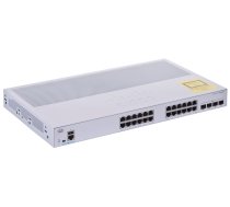 Cisco CBS350-24T-4X-EU tīkla slēdzis Pārvaldīts L2/L3 Gigabit Ethernet (10/100/1000) Sudrabs