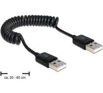 DeLOCK 83239 USB kabelis 0,6 m USB 2.0 USB A Melns