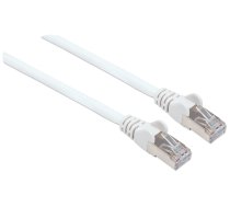 Intellinet tīkla plākstera kabelis, Cat6, 7,5 m, balts, varš, S/FTP, LSOH/LSZH, PVC, RJ45, zeltīti kontakti, bez aizķeršanās, palaists, mūža garantija, daudzmaisījums