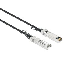 Intellinet SFP+ 10G pasīvais DAC Twinax kabelis SFP+ uz SFP+, 1 m (3 pēdas), saderīgs ar MSA maksimālai saderībai, tiešās pievienošanas vara, AWG 30, melns