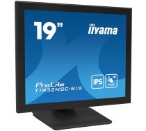 iiyama ProLite T1932MSC-B1S datora monitors 48,3 cm (19") 1280 x 1024 pikseļi Full HD LED skārienekrāns galda virsma, melns