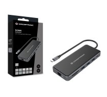 Conceptronic DONN15G piezīmjdatora dokstacija/portu replikators Vadu USB 3.2 Gen 1 (3.1 Gen 1) Type-C Grey