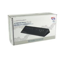 LC-Power LC-HUB-ALU-2B-10 interfeisa centrmezgls USB 3.2 Gen 1 (3.1 Gen 1) Micro-B 5000 Mbit/s Melns