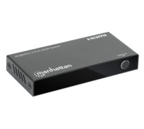 Manhetenas HDMI slēdzis 2-portu, 8K@60Hz, Savieno x2 HDMI avotus ar x1 displeju, Automātiska pārslēgšana, Iekļauts Micro-USB uz USB-A barošanas kabelis, Melns, Trīs gadu garantija, Blisteris