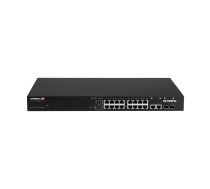 Edimax GS-5216PLC tīkla slēdzis Pārvaldīts Gigabit Ethernet (10/100/1000) Power over Ethernet (PoE) Melns