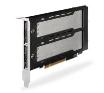ICY DOCK ToughArmor 2x M.2 NVMe uz PCIe 4.0 x 8 kartes bifurkācija ar trafiku