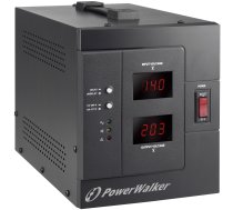 PowerWalker AVR 3000 SIV FR sprieguma regulators 1 maiņstrāvas kontaktligzda(-as) 110-280 V melns