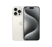Apple iPhone 15 Pro Max 17 cm (6,7 collas) ar divām SIM kartēm iOS 17 5G C tipa USB 256 GB titāna, balts