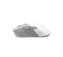 ASUS ROG Gladius III bezvadu Aimpoint balta pele Labās puses RF bezvadu + Bluetooth + USB A tipa optiskā 36000 DPI