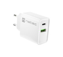 NATEC TĪKLA LĀDĒTĀJS RIBERA USB-A+USB-C 20W PD