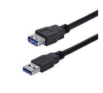 StarTech.com 1 m melns SuperSpeed ​​USB 3.0 pagarinātāja kabelis no A līdz A — M/F