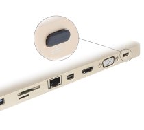 DeLOCK 64014 ligzdas drošības vāciņš USB Type-C melns 10 gab.