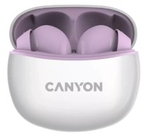 Canyon TWS-5 bezvadu austiņas ausīs ievietojami zvani/mūzika/sports/ikdienas USB Type-C Bluetooth violeta