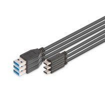 Digitus USB Type-C™ lādētāja kabeļa komplekts, tips C–A