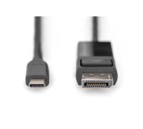 Digitus USB Type-C  DisplayPort divvirzienu adaptera kabelis