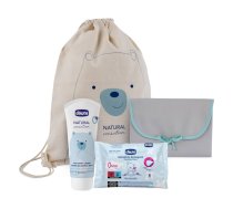 Natural Sensation Nappy Change komplekts autiņbiksīšu maiņas paklājiņš + autiņbiksīšu krēms 4in1 100ml + mitrās salvetes 16gab.