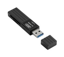 XO DK05B USB 3.0 atmiņas karšu lasītājs 2W1 (melns)