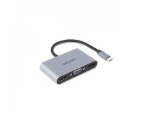 USB-C portatīvais 5-in-1 doks 4K HDMI/DP PD 100W