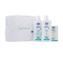 Baby Moments Blue komplekts vannas šķidrums 200ml + matu šampūns 200ml + maigas ziepes 100g