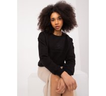 Melns sieviešu džemperis bez kapuces