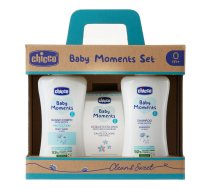 Baby Moments komplekts vannas šķidrums 200ml + šampūns 200ml + tualetes ūdens 100ml