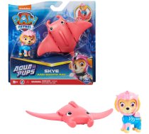 Paw Patrol Aqua Pups — Hero Pups komplekts ar Skye kucēna figūru un staru figūru, rotaļu figūru