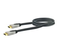 Schwaiger HDM0150G 063 HDMI kabelis 1,5 m HDMI A tips (standarta) melns, pelēks