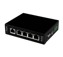 StarTech.com 5 portu nepārvaldīts rūpnieciskais gigabitu Ethernet slēdzis — DIN sliede/piestiprināms pie sienas