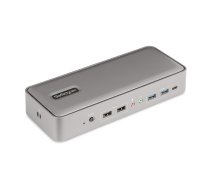 StarTech.com divu klēpjdatoru USB-C KVM dokstacija, divu monitoru 4K 60 Hz DisplayPort doks, 5 portu USB centrmezgls, GbE, 90 W/45 W barošanas piegāde diviem klēpjdatoriem, Windows/Mac, 2 host KVM dokstacija