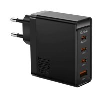 Sienas lādētājs McDodo GAN 3xUSB-C + USB, 100W (melns)
