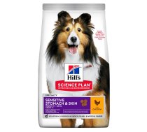 HILL'S Science Plan Canine Adult Sensitive Stomach & Skin Vidējas šķirnes vistas - sausā suņu barība - 2,5 kg