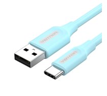 USB 2.0 A–USB-C kabelis Vention COKSG 3A 1,5 m gaiši zils